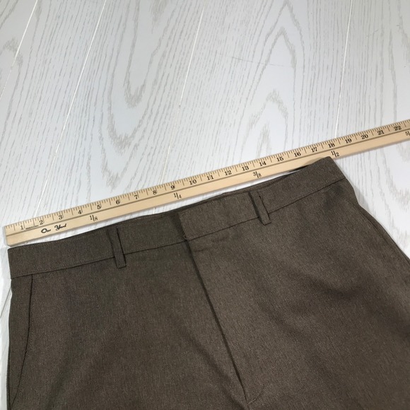Vintage Levis Action Slacks Pants Men 36x29 Brown 100% Dacron Polyester Retro - Picture 3 of 13